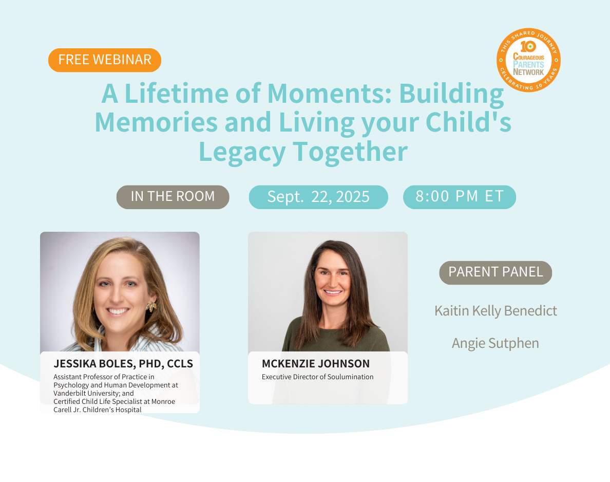 Image of In The Room event flyer on Courageous Parents Network