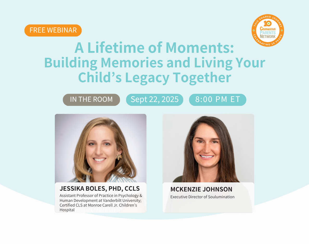 Image of In The Room event flyer on Courageous Parents Network